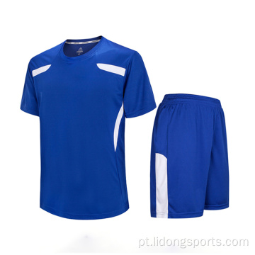Design personalizado novo conjunto de camisas de futebol juvenil modelo